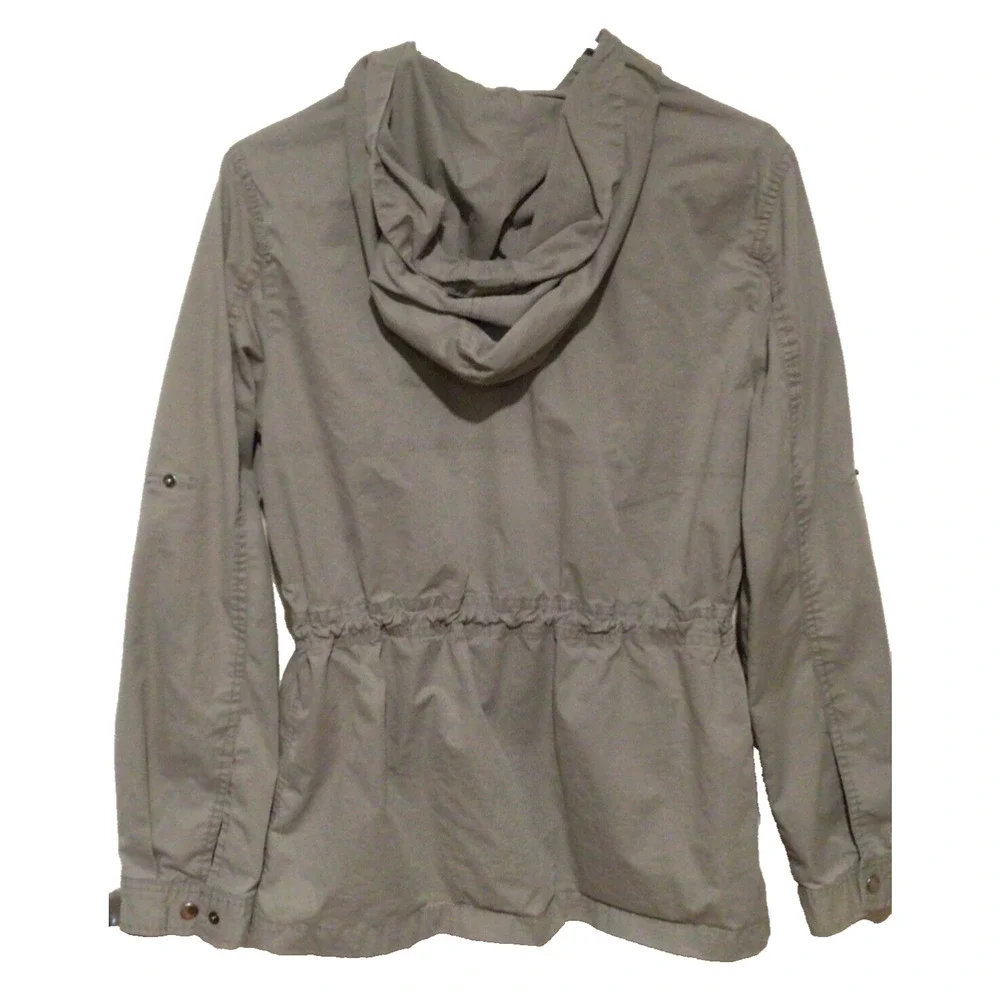 Life in Progress Gray Hooded Zip Jacket Women's Size M – See Description